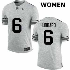 NCAA Ohio State Buckeyes Women's #6 Sam Hubbard Gray Nike Football College Jersey ISQ4645KB